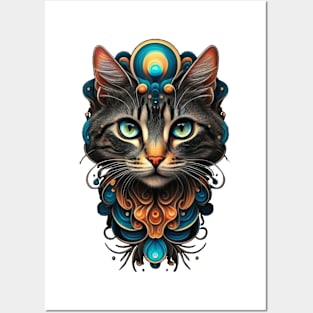 Fantasy Cat Lover Cat Owner Cat Mum Cat Dad Lover of Cats Loves Cats Fantasy Art Posters and Art